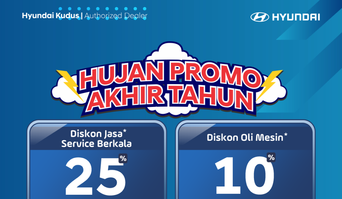 Hujan Promo Service Mobil Akhir Tahun di Hyundai Kudus: Saatnya Merawat Mobil dengan Harga Istimewa!